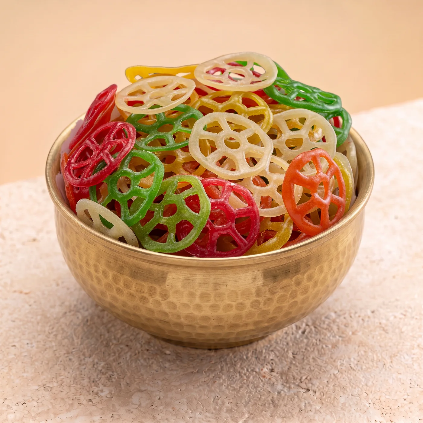 Wheel by Suvidha Papad, assorted, in the bowl